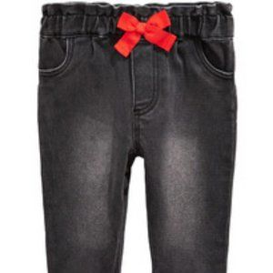 First Impression's Black Bow Jean - Size: 18 Month
